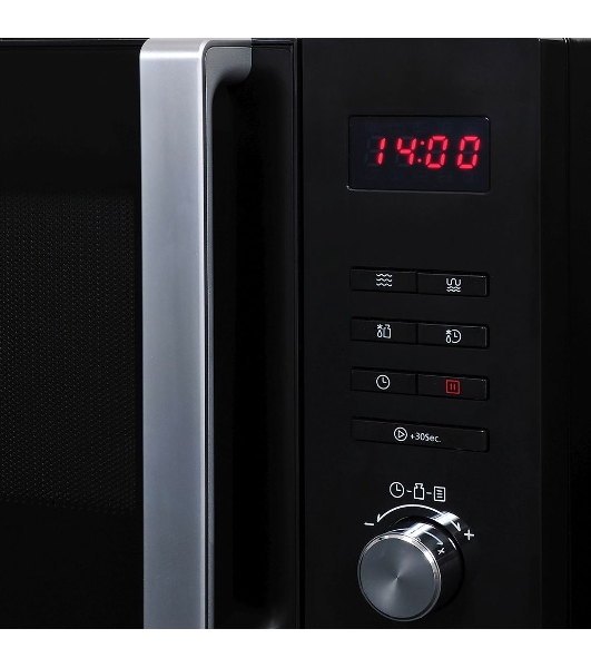 Микроволновая печь Hyundai HYM-M2062 черный, 23 л, 800 Вт, переключатели - кнопки, поворотный механизм
