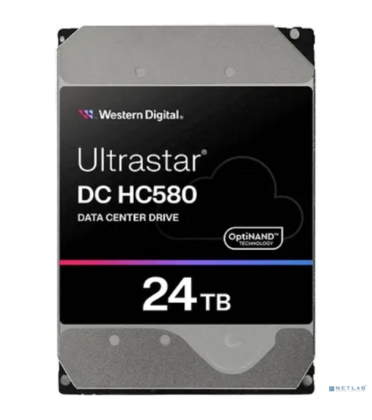 Жесткий диск WD SATA-III 24TB WUH722424ALE6L4 Server Ultrastar DC HC580 (7200rpm) 512Mb 3.5'