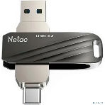 Флешка USB Netac US11 черный 64Gb USB Type-A + USB Type-C, metal/plastic case, фото9