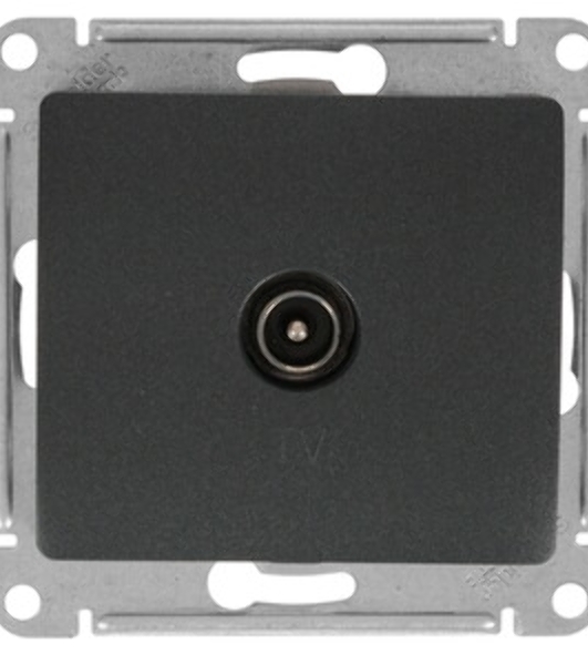Механизм розетки TV Glossa 1DB оконечной антрацит SchE GSL000791