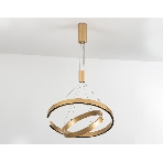 Подвесной светодиодный светильник Ambrella light FL5885/2 GD золото 45W 3000K/4200K/6400K D600/400*1200 (без ПДУ), фото5