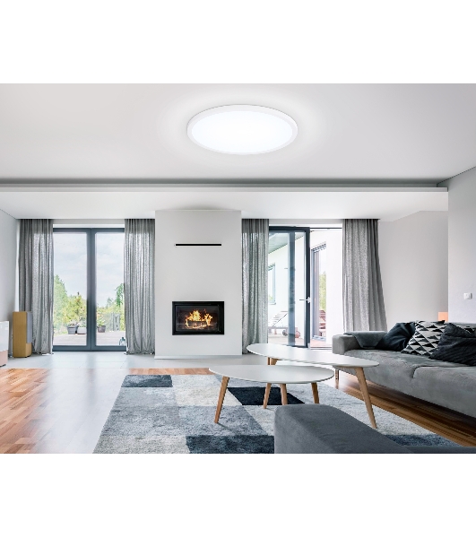 Светильник светодиодный ультратонкий Ambrella light FZ1959 WH белый IP54 40W 5000K D470*15 (Без ПДУ)