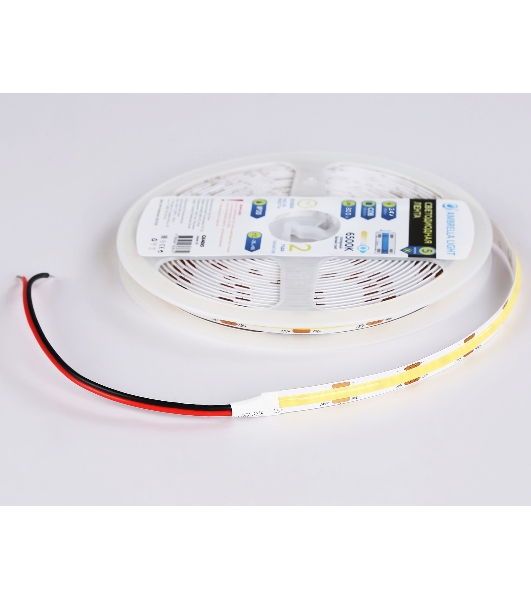 Светодиодная лента Ambrella light GS4653 COB 320Led/ 10W m/ 24V IP20 6500K/ 5000*8*1.54mm (2 конт.)