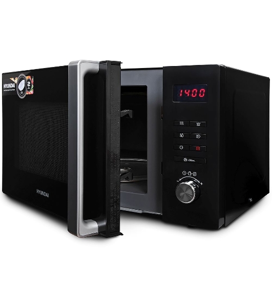 Микроволновая печь Hyundai HYM-M2062 черный, 23 л, 800 Вт, переключатели - кнопки, поворотный механизм