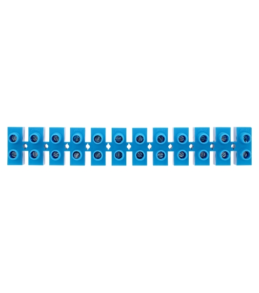 Клеммная винтовая колодка Rexant KВ-25 10-25, ток 60 A, полиэтилен синий (10 шт./уп.)