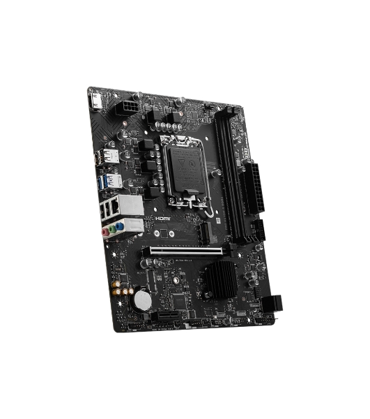 Материнская плата MSI PRO H610M-S DDR4, LGA 1700, Intel H610, 2xDDR4, 2xSATA, 1xM.2, 1xPCIe 4.0 x16, 1xPCIe 3.0 x1, 1xHDMI, 1x1Gb LAN, 4xUSB 2.0, 2xUSB 3.2 Gen 1, 3x3.5 мм, 7.1, Micro-ATX
