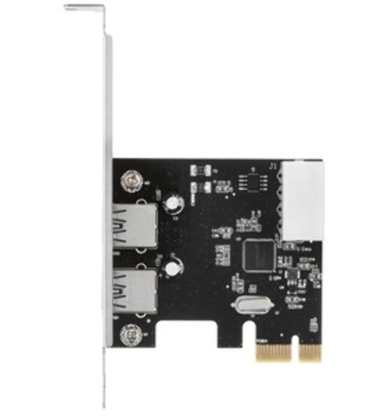 Контроллер ExeGate EXE-319 PCI-E 2.0, 2*USB 3.0 ext, разъем доп.питания (OEM)
