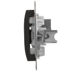 Механизм розетки TV Glossa 1DB оконечной антрацит SchE GSL000791, фото 1