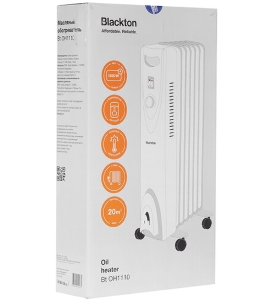 Масляный обогреватель Blackton Bt OH1110 White
