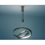Подвесной светодиодный светильник Ambrella light FL5885/2 GD золото 45W 3000K/4200K/6400K D600/400*1200 (без ПДУ), фото4