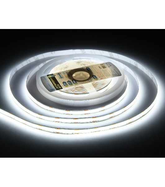 Светодиодная лента Ambrella light GS4653 COB 320Led/ 10W m/ 24V IP20 6500K/ 5000*8*1.54mm (2 конт.)
