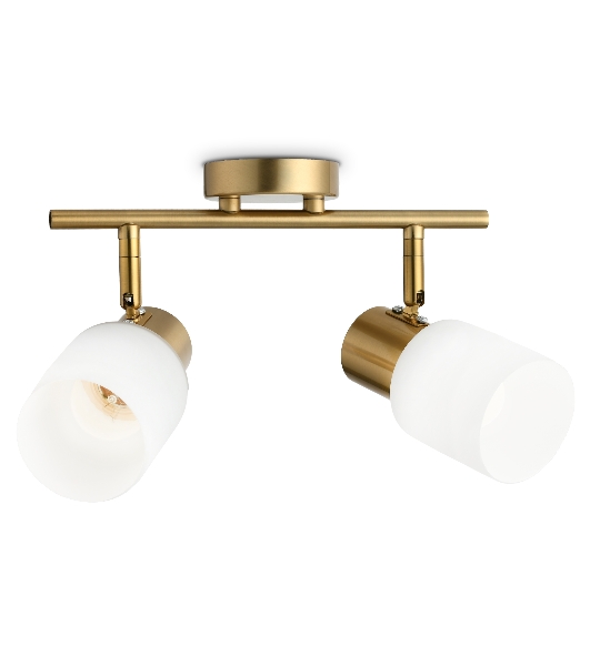 Светильник Ambrella light TR3969/2 BS/FR латунь/белый матовый  E27*2 max 40W 260*80*210