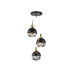 Светильник Ambrella light TR8505/3 BK/CP черный/медь E27/3 max 60W D410*1000, фото7