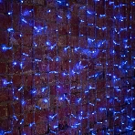 Гирлянда Neon-night 'Светодиодный Дождь' 2х1,5м, постоянное свечение, прозрачный провод, 230 В, диоды синие, 192 LED, фото 1