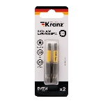 Бита для шуруповерта Kranz Torx T15х50 мм (2 шт./уп.), фото 1