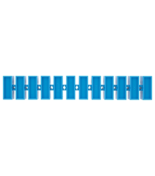 Клеммная винтовая колодка Rexant KВ-25 10-25, ток 60 A, полиэтилен синий (10 шт./уп.)