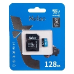 Флеш карта MicroSDXC 128Gb Netac Class 10 UHS-I U1 P500 Standart + адаптер NT02P500STN-128G-R, фото7