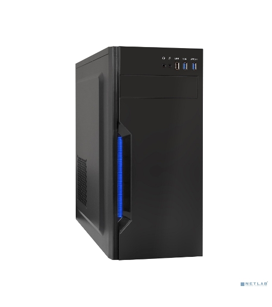 Компьютерный корпус Miditower ExeGate XP-333U Black, ATX, (без БП), 1*USB/2*USB 3.0, Audio