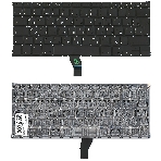 Клавиатура для ноутбука MacBook A1369 2010+ черная, большой ENTER RU, фото3