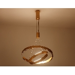Подвесной светодиодный светильник Ambrella light FL5885/2 GD золото 45W 3000K/4200K/6400K D600/400*1200 (без ПДУ), фото3