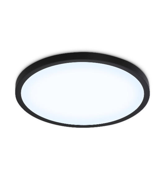 Светильник светодиодный ультратонкий Ambrella light FZ1961 BK черный IP54 40W 5000K D470*15 (Без ПДУ)