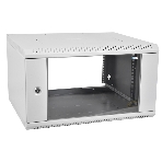 Шкаф настенный ЦМО ШРН-Э-18.500 18U 600x520мм пер.дв.стекл несъемные бок.пан. серый, фото20