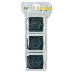 Розетка силовая IEK ERMP32-K03-16-54-EC РСб23-3-ГПБд роз 3м с з/к о/у IP54 (дымчатый) ГЕРМЕС PLUS, фото4