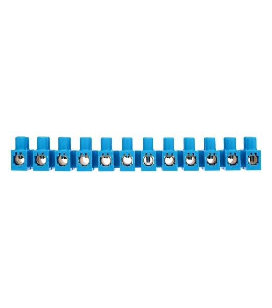 Клеммная винтовая колодка Rexant KВ-25 10-25, ток 60 A, полиэтилен синий (10 шт./уп.)