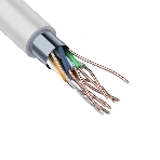 Кабель витая пара Rexant F/UTP, категория 6, ZH нг(А)-HF, 4PR, 23AWG, внутренний, серый, 305м, фото3