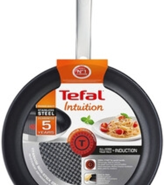 Сковорода Tefal Intuition B8170644, 28см, без крышки, стальной