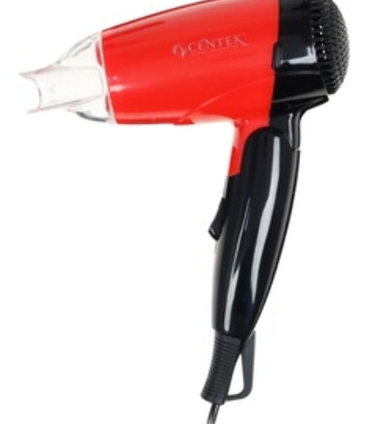 Фен Centek CT-2230 RBL красный/черный, 1200 Вт, компактный