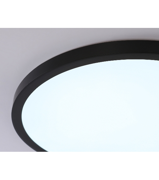 Светильник светодиодный ультратонкий Ambrella light FZ1961 BK черный IP54 40W 5000K D470*15 (Без ПДУ)