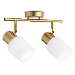 Светильник Ambrella light TR3969/2 BS/FR латунь/белый матовый  E27*2 max 40W 260*80*210, фото4