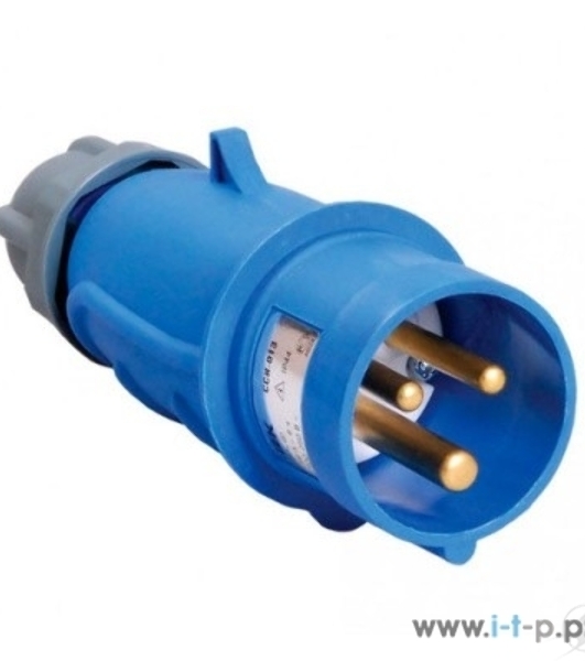 Вилка IEK PSN01-032-3 переносная ССИ-023 32А-6ч/200-250В 2Р + РЕ IP44 MAGNUM IEK
