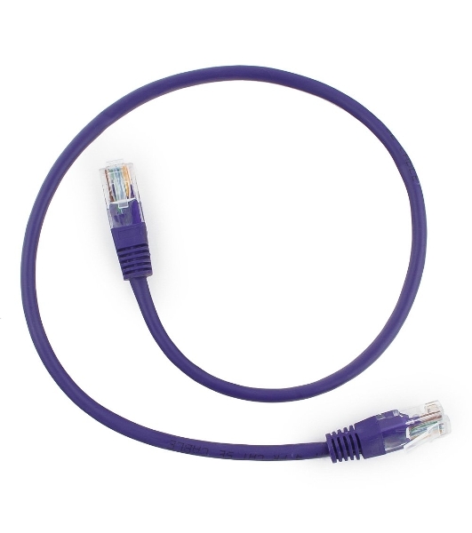 Патч-корд UTP Cablexpert cat.5e, 0.25м, литой, многожильный, фиолетовый
