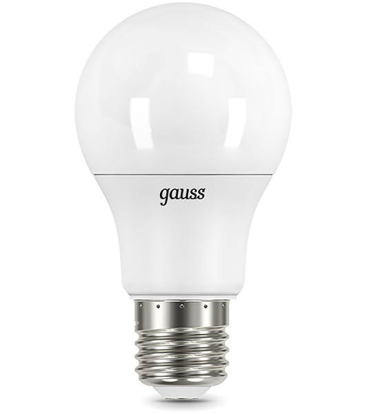 Лампа светодиодная Gauss 16Вт цок.: E27 шар 220B 3000K св. свеч. бел. теп. A60 (упак.: 10 шт) (102502116)