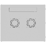 Шкаф коммутационный NTSS Lime (NTSS-WL9U5560GS) настенный 9U 550x600 мм пер. дв. стекл несъемн. бок. пан. 30 кг серый 110 град. IP20 сталь, фото2