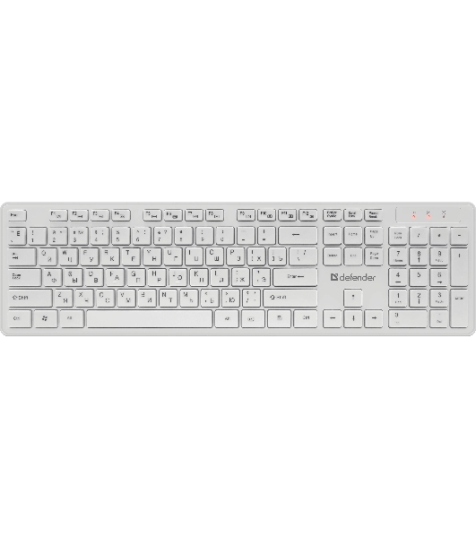Комплект клавиатура+мышь Defender Auckland C-987 беспроводной, USB, 1600 DPI, белый