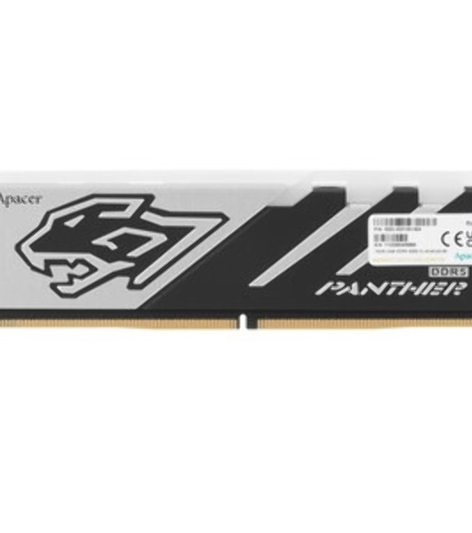 Оперативная память Apacer Panther RGB, DDR5, 16GB (1x16GB), 6000 MHz, CL40, с радиатором, черно-серый, RGB