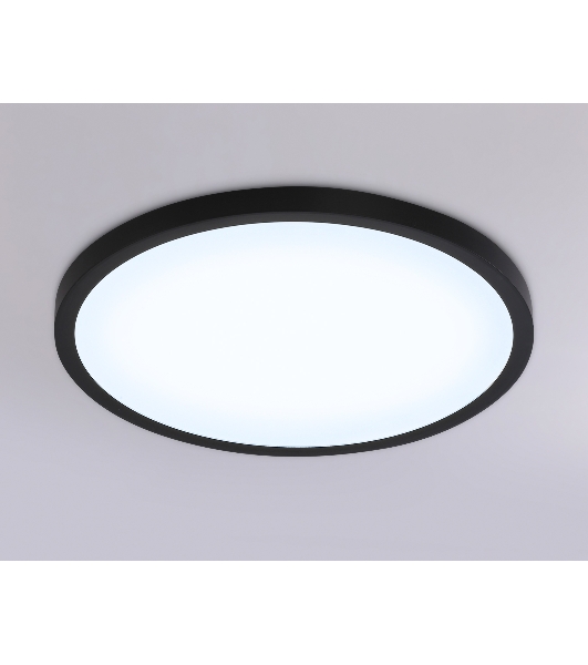 Светильник светодиодный ультратонкий Ambrella light FZ1961 BK черный IP54 40W 5000K D470*15 (Без ПДУ)