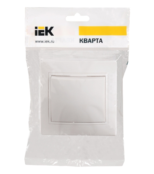 Выключатель 1-кл. СП КВАРТА 10А IP20 ВС10-1-0-КБ белый IEK EVK10-K01-10-DM