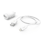 Комплект зарядное устройство Hama H-183266 2.4A для Apple кабель Apple Lightning белый, фото11