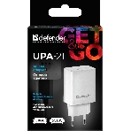 Сетевой адаптер питания Defender 1xUSB, 5V/2.1А, белый (UPA-21), фото2