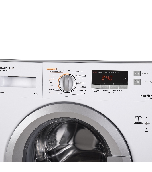 Стиральная машина встраиваемая Maunfeld MBWM1486S белый, загрузка фронтальная 8 кг, 1400 об/мин, класс A+++