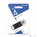 Флешка USB Smartbuy V-Cut black (SB4GbVC-K), 4Gb, USB 2.0, R/W 25/15, черный, фото 1