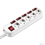Сетевой фильтр Buro 500SH-3-SW-W 3 м, 5 розеток, белый, коробка, фото11