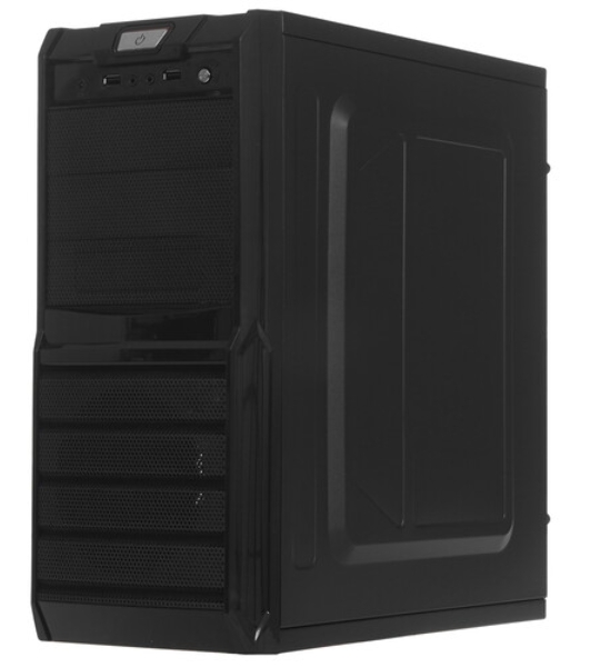 Компьютерный корпус ExeGate EX278399RUS Miditower ExeGate XP-329S Black, ATX, (XP500, Black,120мм), 2хUSB, Audio