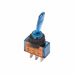 Тумблер Rexant 12V 20А (3c) ON-OFF однополюсный с синей подсветкой, фото 1