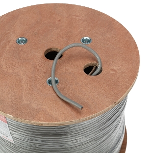 Кабель витая пара Rexant F/UTP, категория 6, ZH нг(А)-HF, 4PR, 23AWG, внутренний, серый, 305м