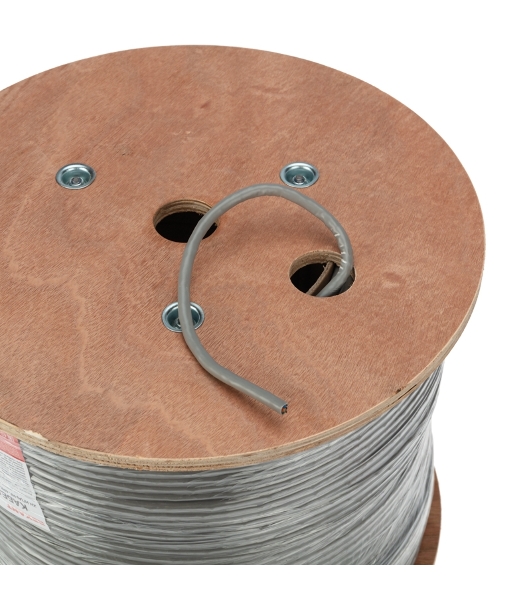 Кабель витая пара Rexant F/UTP, категория 6, ZH нг(А)-HF, 4PR, 23AWG, внутренний, серый, 305м